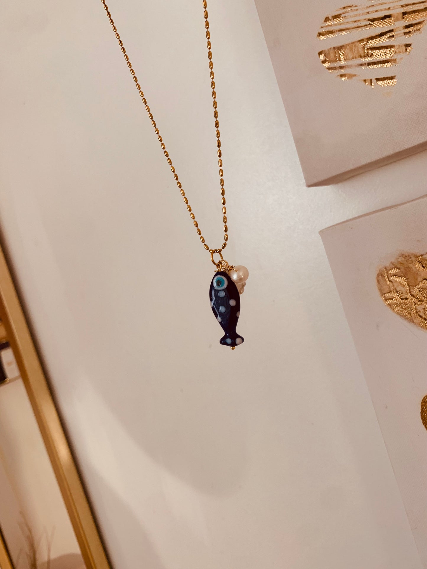 Costa Blue Pez Necklace New