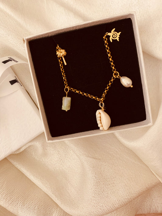 Playa Charm Bar Necklace New