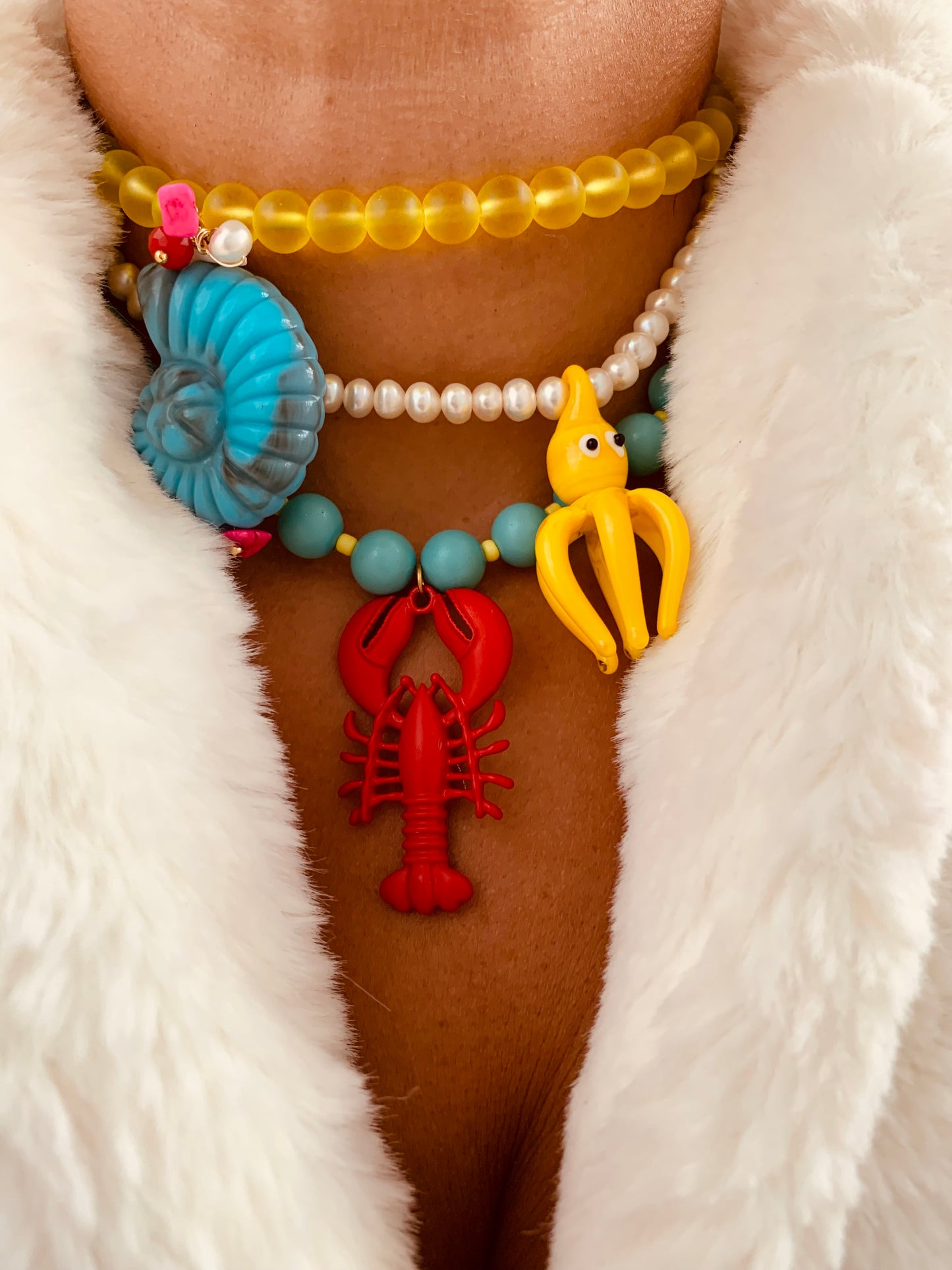 Yellow Stone Necklace