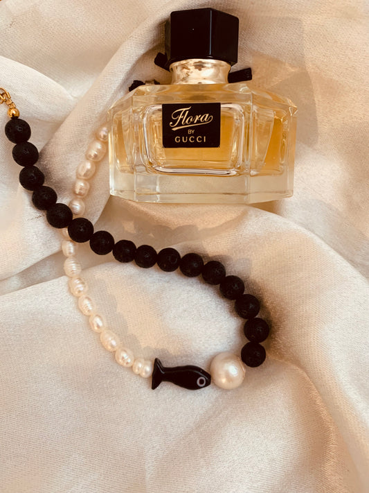 Black Fish Necklace