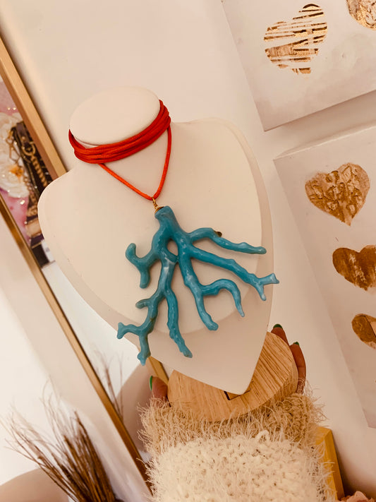 Tropical Coral Necklace New