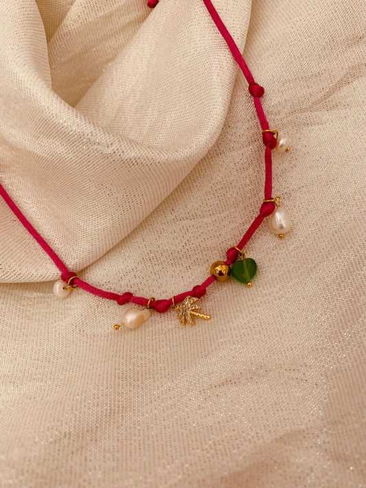 Fushia Choker