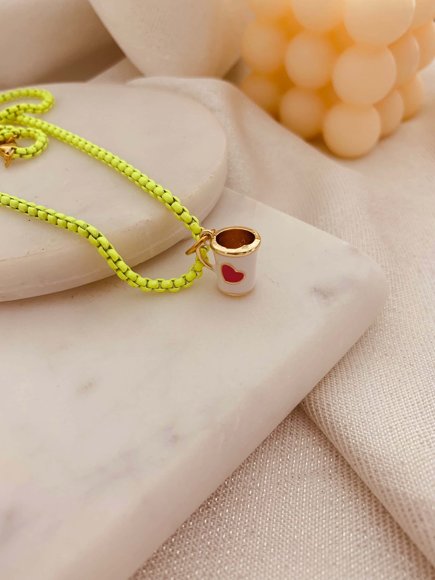 Coffe Neon Necklace