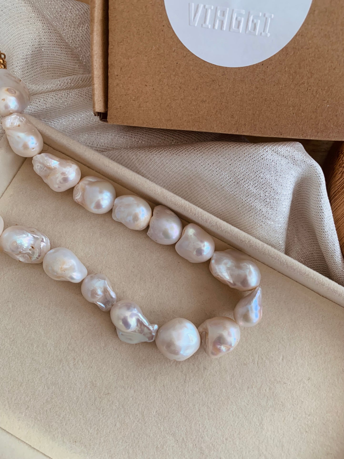 Collar Perla Barroca Natural