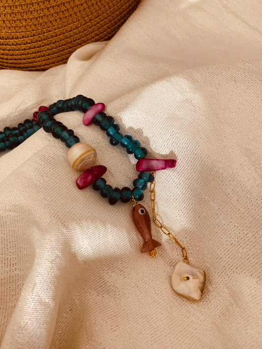 Blue Pez Necklace New Verano