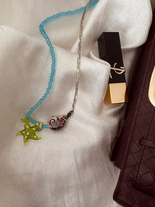 Blue Sea Necklace New