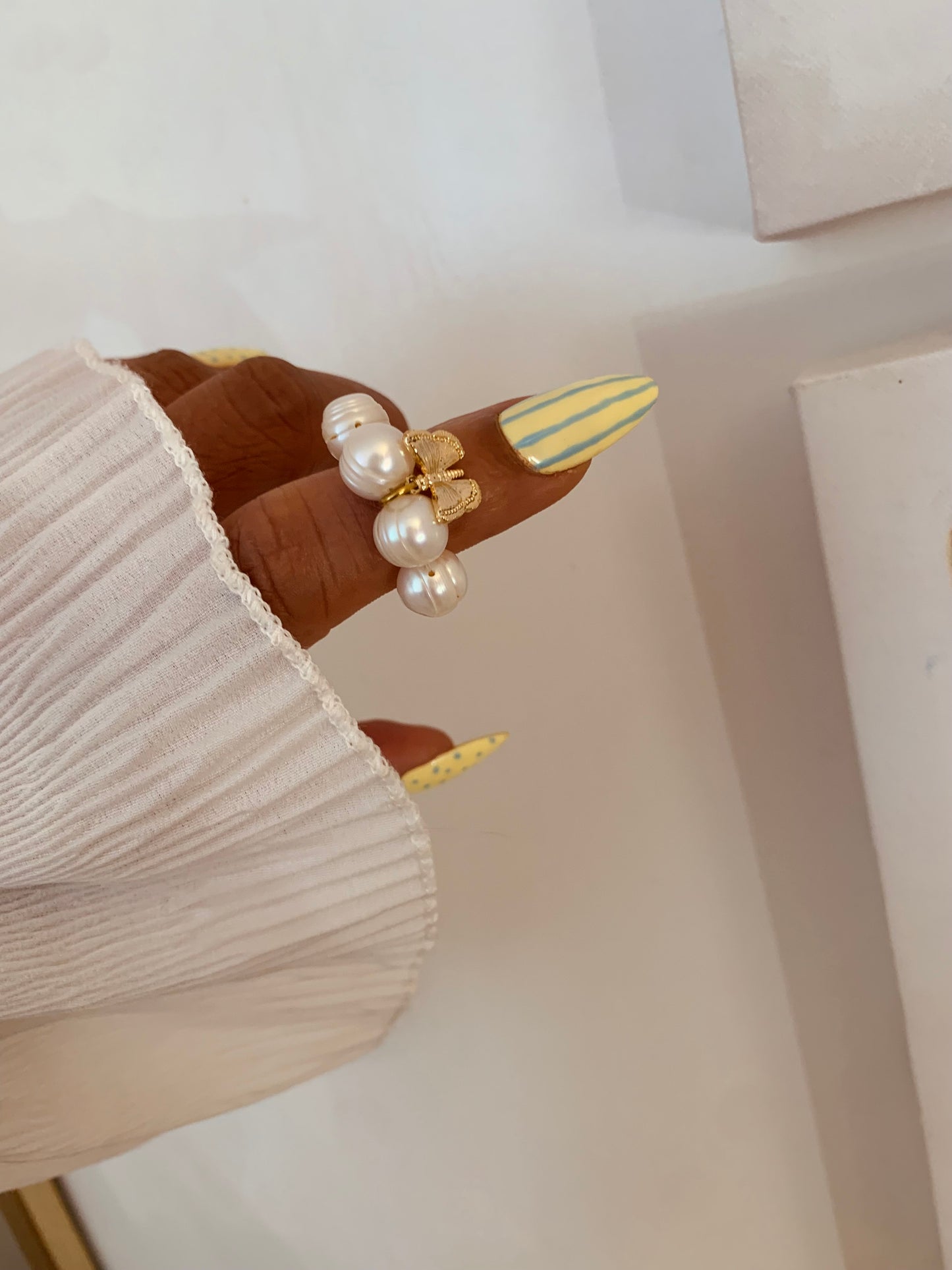 Pearl Butterfly Ring