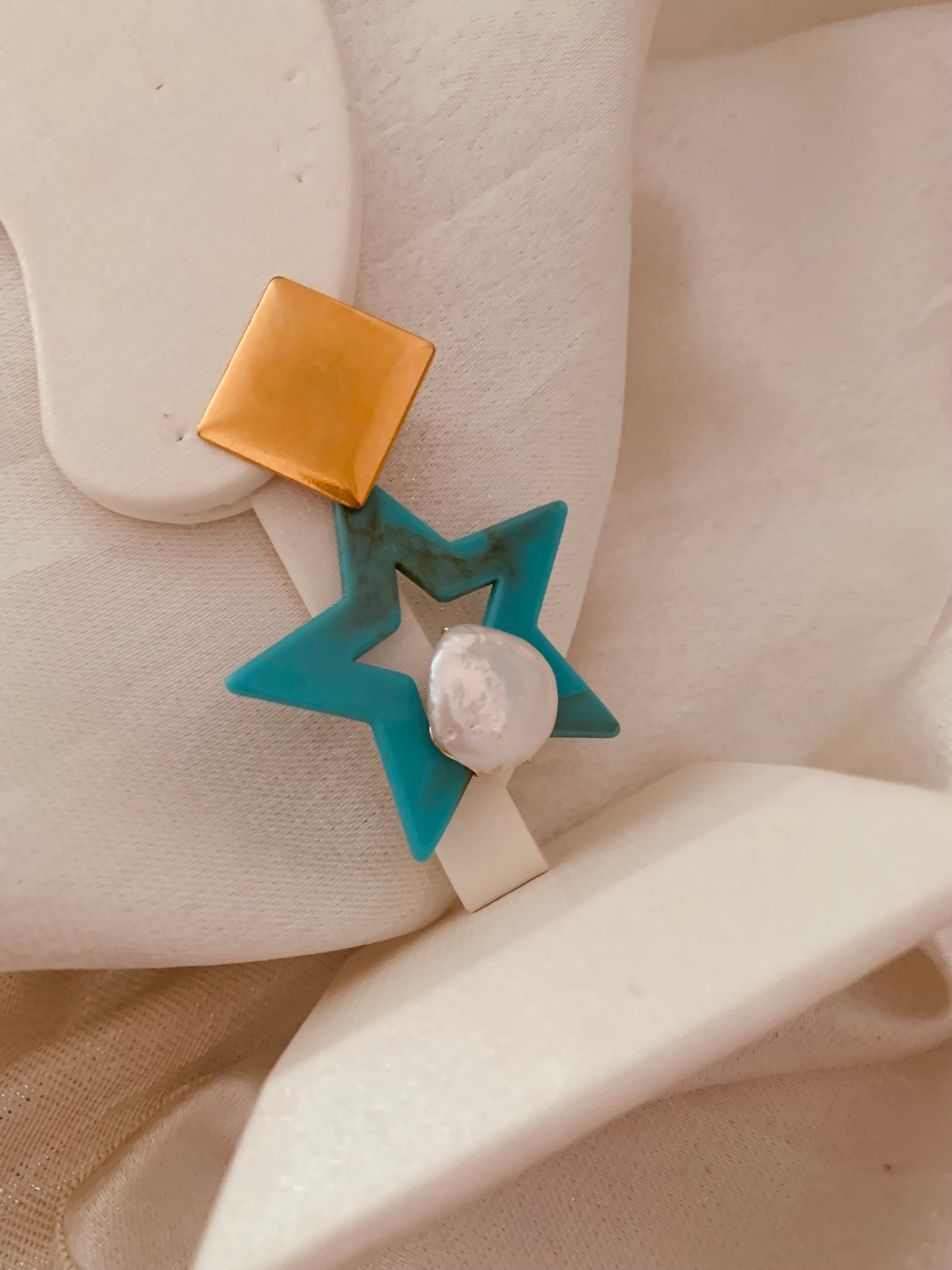 Star Turquoise Earring New