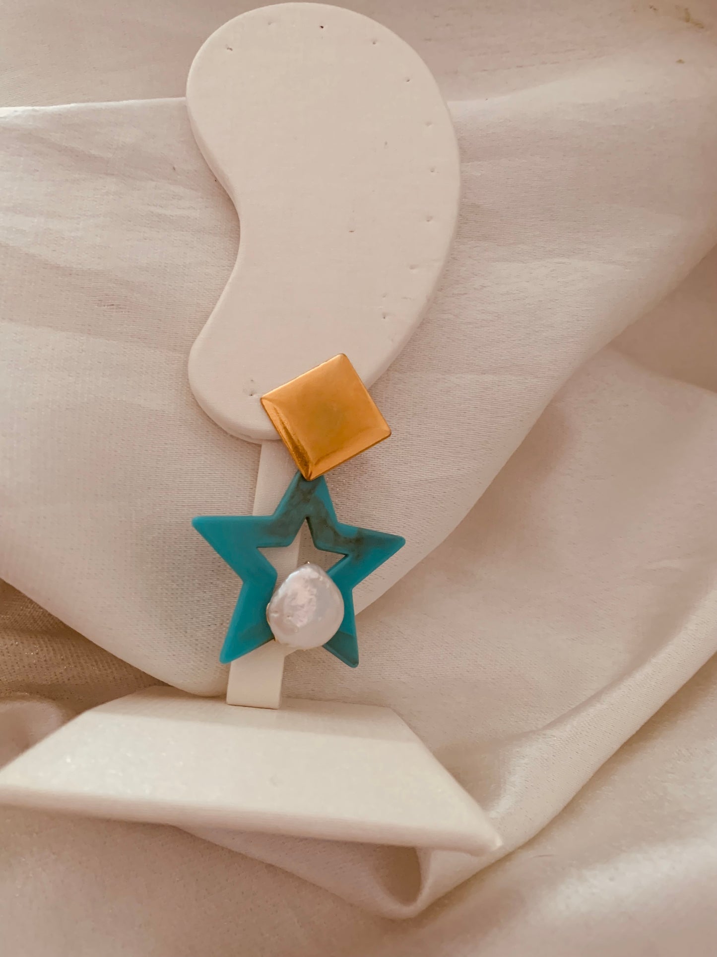 Star Turquoise Earring New