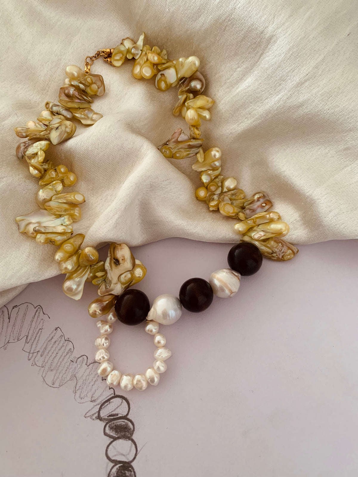 Collar de perlas para otoño | Siena