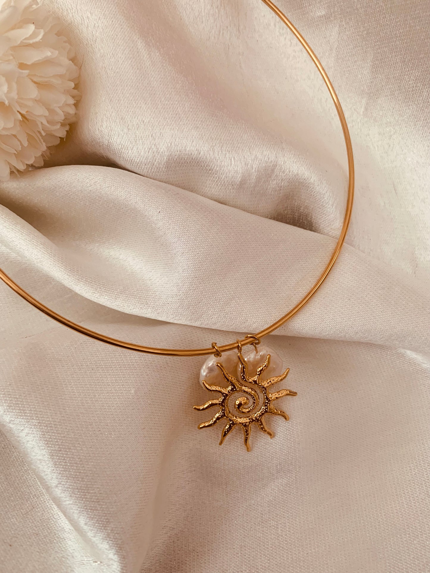 Sun Bangle Necklace New