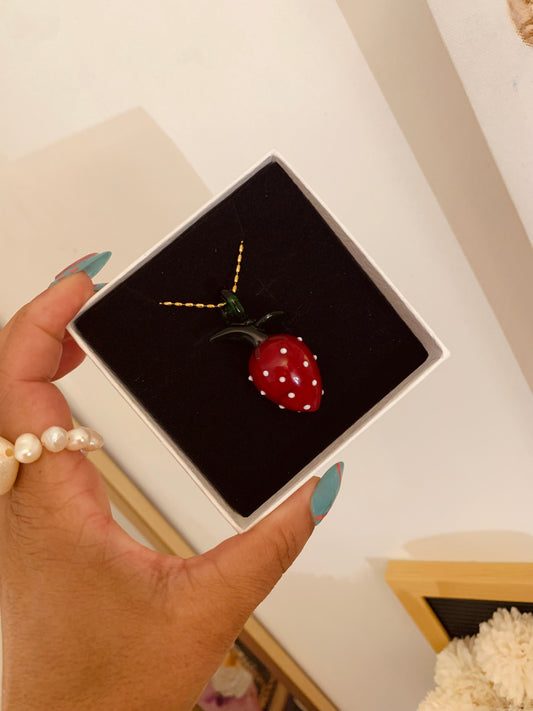Strawberry Necklace Summer
