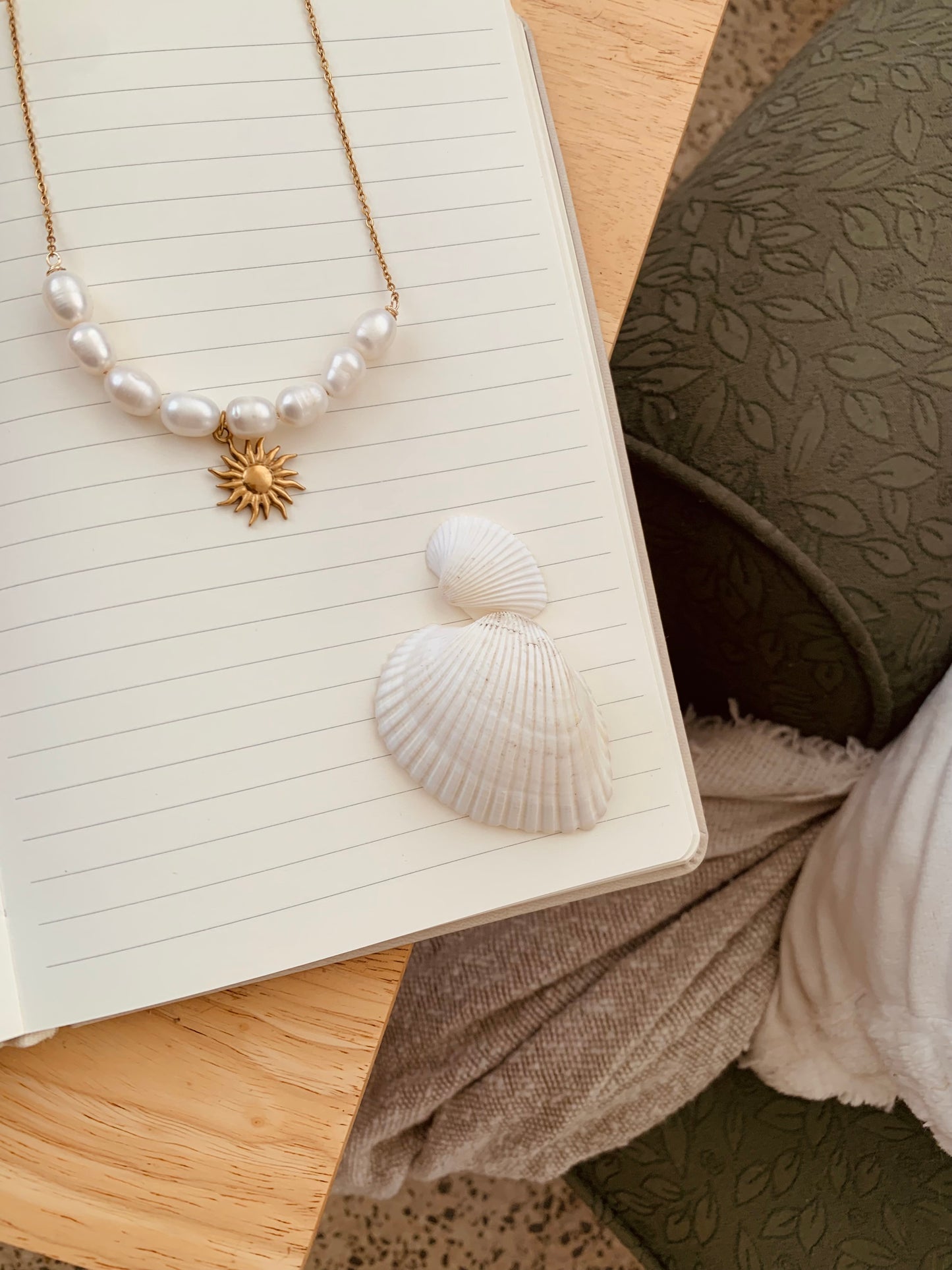 Pearl Sun Necklace New