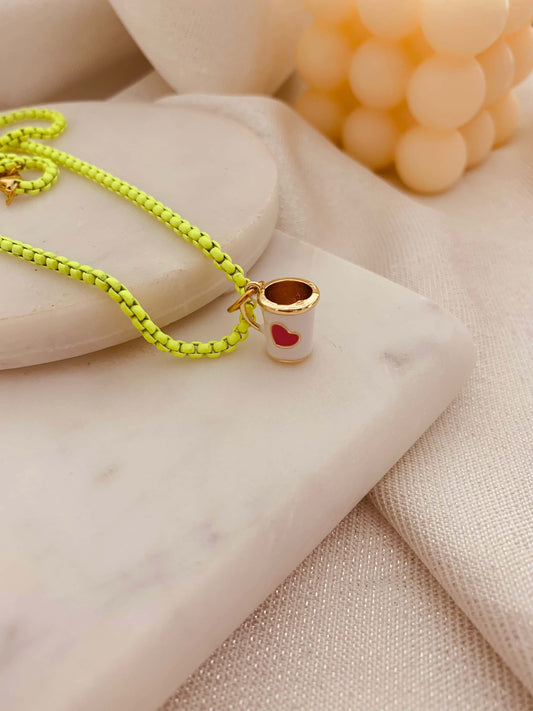 Coffe Neon Necklace